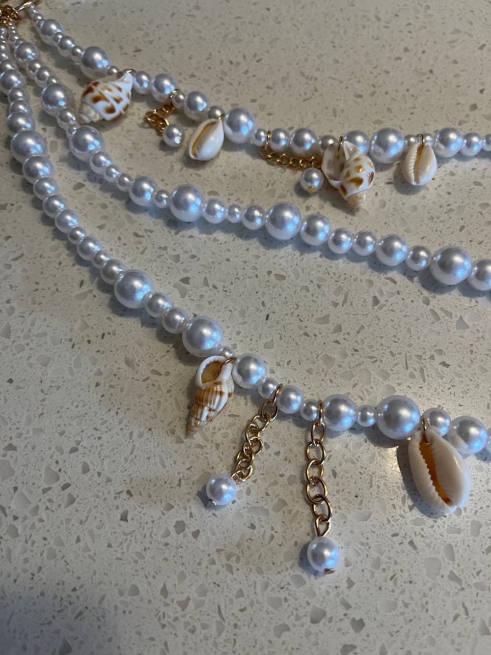 Pearl & Shell Multi-Strand Waist Chain‎ Belt - Picture 8 of 11